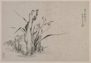 Rocks, orchids and bamboo, Ming dynasty